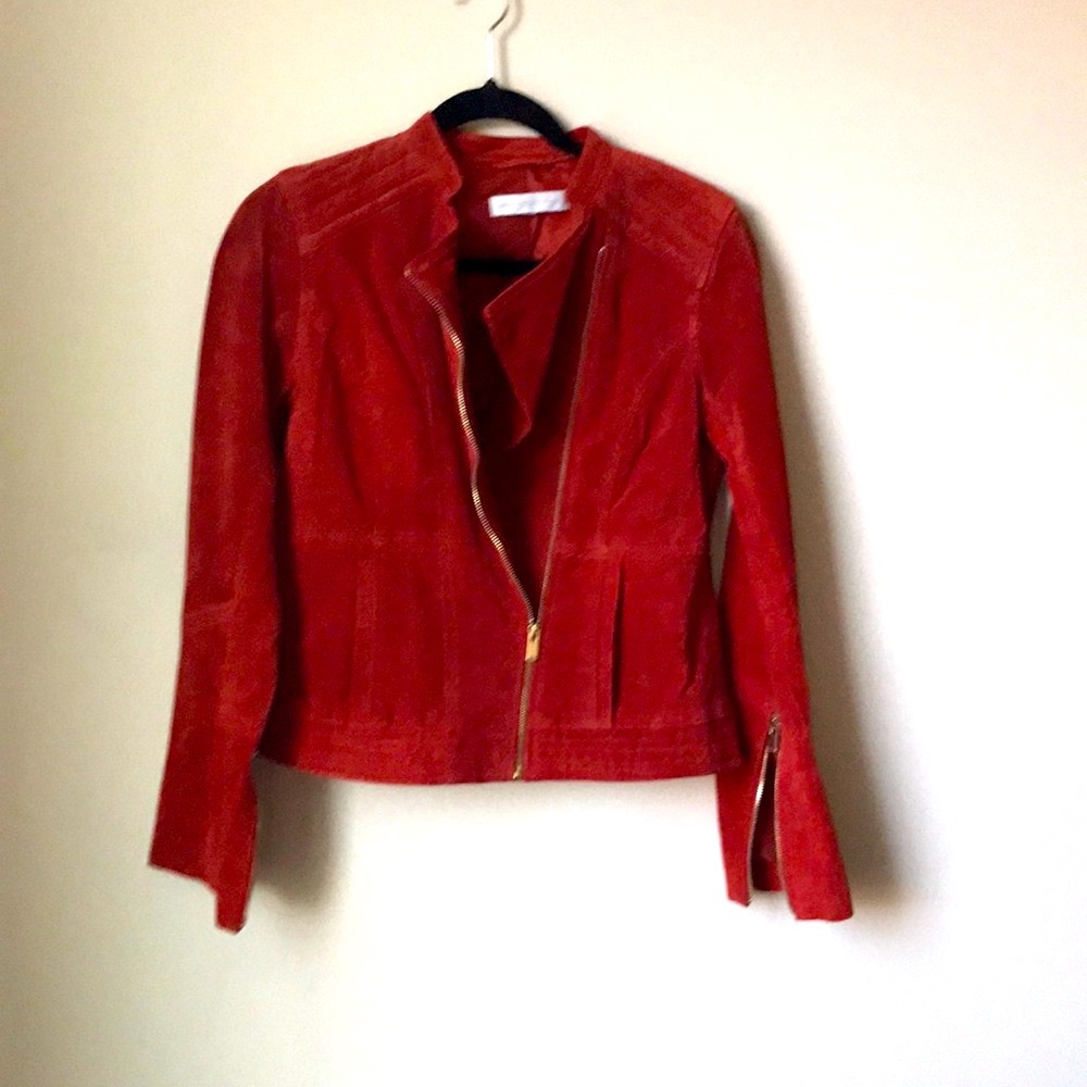 Genuine suede jacket (burgundy & red tone)😍😍 - Picture 2 of 3